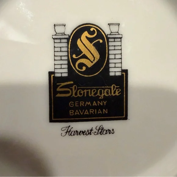 VINTAGE MCM STONEGATE "HARVEST STARS" BUTTER PATS SET OF 6
DISCONTINUED PATTERN - Picture 4 of 11